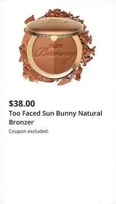 JC Penney Too Faced Sun Bunny Natural Bronzer offer