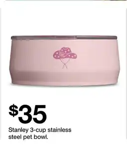 Target Stanley 3-cup stainless steel pet bowl offer