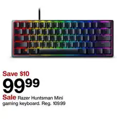 Target Razer Huntsman Mini gaming keyboard offer