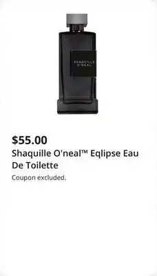 JC Penney Shaquille O'neal Eqlipse Eau De Toilette offer