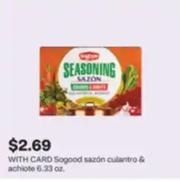 CVS Sogood sazón culantro & achiote offer