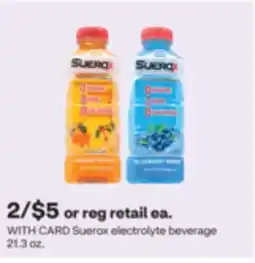 CVS Suerox electrolyte beverage offer
