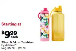 Michaels 25 oz. & 64 oz. Tumblers by Ashland offer