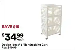 Michaels Design Ideas 3-Tier Stacking Cart offer