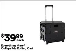 Michaels Everything Mary Collapsible rolling Cart offer