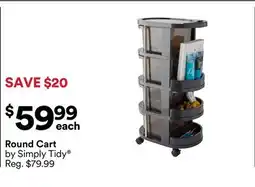 Michaels round Cart by Simply Tidy offer