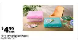 Michaels 12 x 12 Scrapbook Cases by Simply Tidy offer