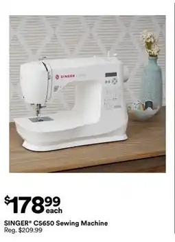 Michaels SINGEr C5650 Sewing Machine offer