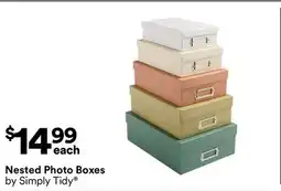 Michaels Nested photo Boxes by Simply Tidy offer