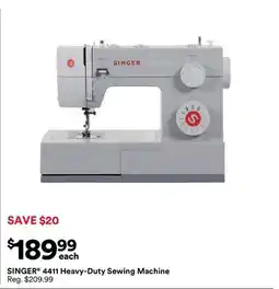 Michaels SINGEr 4411 Heavy-Duty Sewing Machine offer