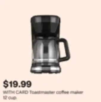 CVS Toastmaster coffee maker 12 cup offer