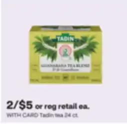 CVS Tadin tea 24 ct offer