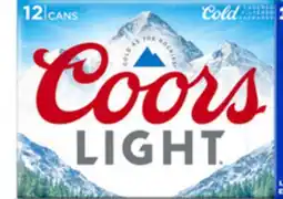 Target Select Coors & more 12 - pk. beer offer