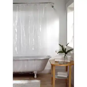Walmart Zenna Home Super Heavyweight Premium 10-Gauge Shower Curtain or Liner 72" x 72" offer