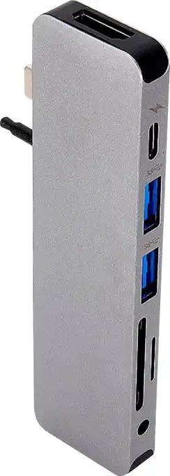 Best Buy Hyper - HyperDrive 7-Port Universal USB-C Hub - USB-C Docking Station for Laptops - Space Gray offer