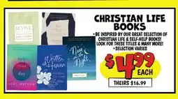Ollie's CHRISTIAN LIFE BOOKS offer