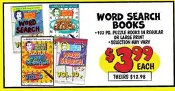 Ollie's WORD SEARCH BOOKS offer