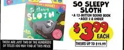 Ollie's SO SLEEPY SLOTH offer