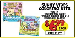 Ollie's SUNNY VIBES COLORING KITS offer