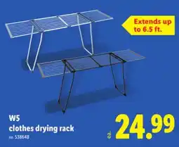 Lidl W5 clothes drying rack offer