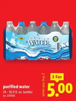 Lidl purified water offer