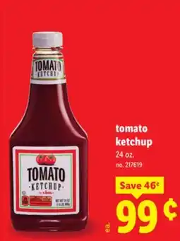 Lidl tomato ketchup offer