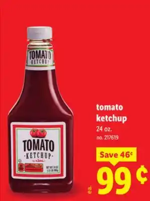 Lidl tomato ketchup offer