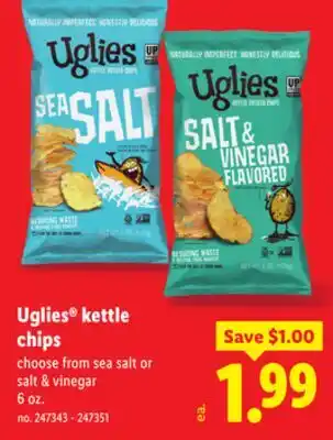 Lidl Uglies kettle chips offer