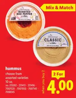 Lidl hummus offer