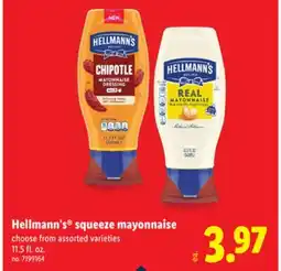 Lidl Hellmann's squeeze mayonnaise offer