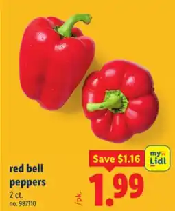 Lidl red bell peppers offer