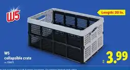 Lidl W5 collapsible crate offer