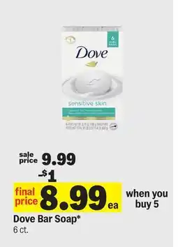 Meijer Dove Bar Soap offer
