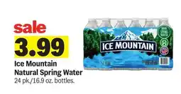 Meijer Ice Mountain Natural Spring Water offer