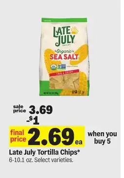 Meijer Late July Tortilla Chips offer