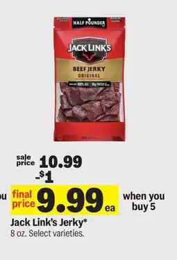 Meijer Jack Link's Jerky offer