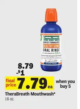 Meijer TheraBreath Mouthwash offer
