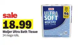 Meijer Meijer Ultra Bath Tissue offer