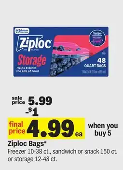 Meijer Ziploc Bags offer