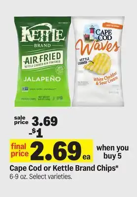 Meijer Cape Cod or Kettle Brand Chips offer