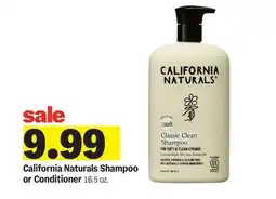 Meijer California Naturals Shampoo or Conditioner offer