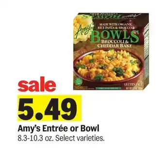 Meijer Amy's Entrée or Bowl offer