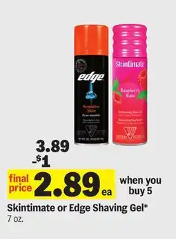 Meijer Skintimate or Edge Shaving Gel offer