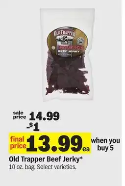 Meijer Old Trapper Beef Jerky offer