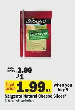 Meijer Sargento Natural Cheese Slices offer