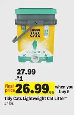 Meijer Tidy Cats Lightweight Cat Litter offer