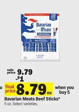 Meijer Bavarian Meats Beef Sticks offer