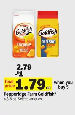 Meijer Pepperidge Farm Goldfish offer