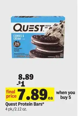 Meijer Quest Protein Bars offer