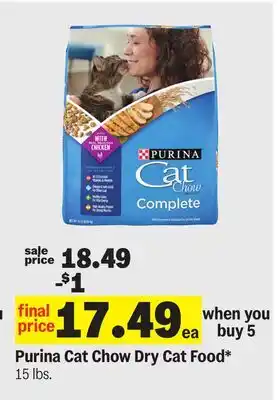 Meijer Purina Cat Chow Dry Cat Food offer